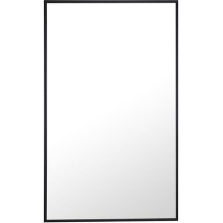 DOBA-BNT 24 in. Eternity Metal Frame Rectangle Mirror, Black SA2952152